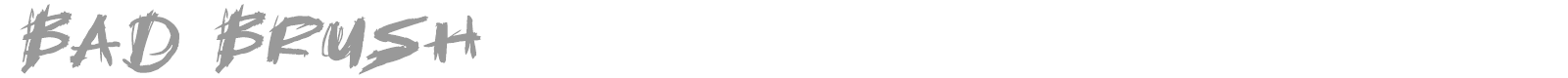 Bad Brush font preview